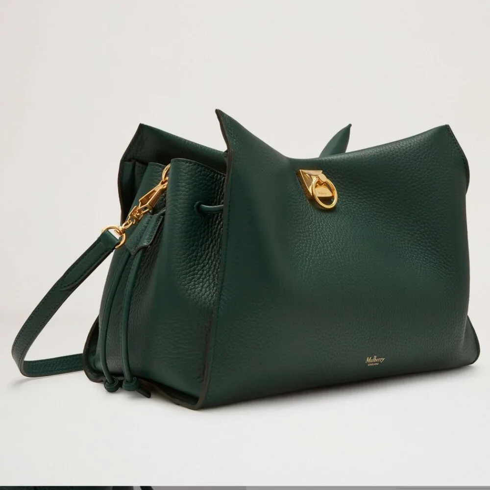 Iris Mulberry Green & Chalk Heavy Grain Purse - Picture 2 of 8
